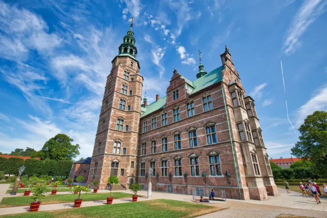 Rosenborg castle, one of the most visited castles in Copenhagen, Denmark