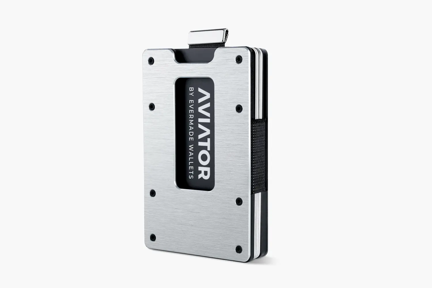 AVIATOR Slide Wallet
Brushed Silver Aluminum Slim Wallet